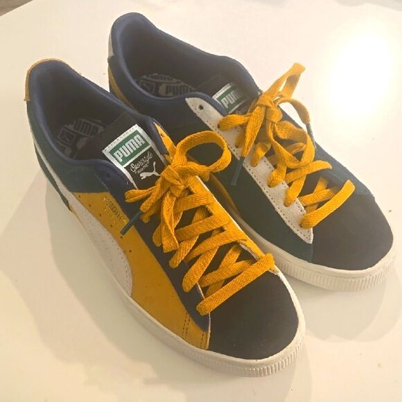 Puma Sneakers with Yellow and Blue Details - Picture 1 of 8